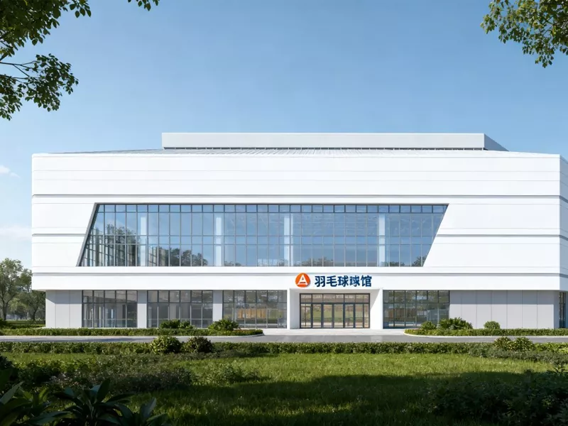 Bedmintonová hala oceľovej konštrukcie